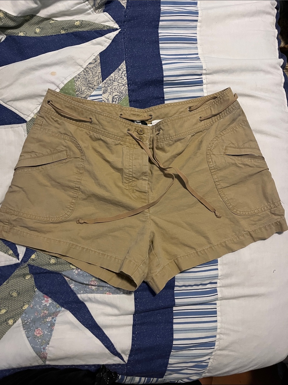 J. Crew Tan Drawstring Cargo Shorts